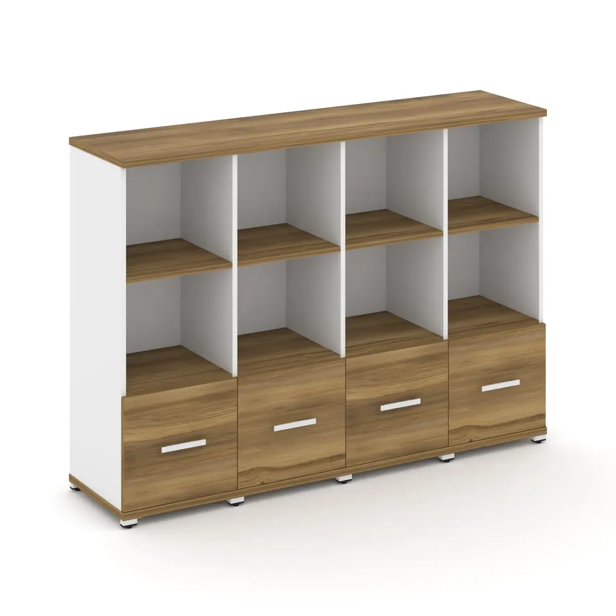 Концепт Шкаф 4 узкие секции, 3 ниши CN.STU-341 W 1668*420*