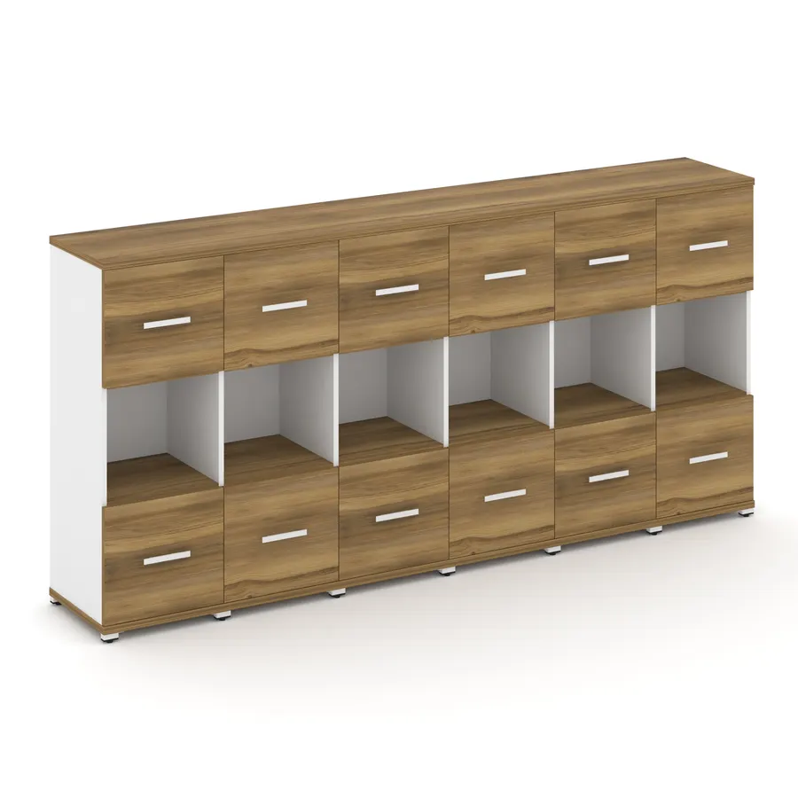 Концепт Шкаф 6 узких секций, 3 ниши CN.STU-365 W 2500*420*
