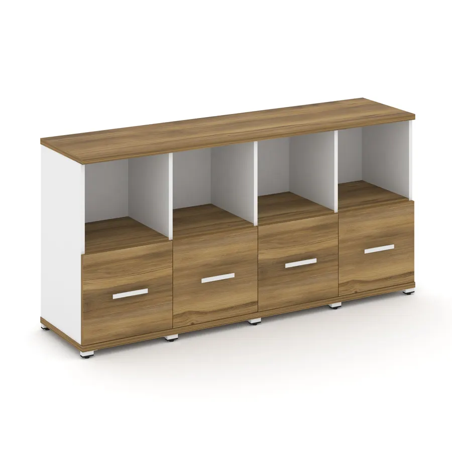 Концепт Шкаф 4 узкие секции, 2 ниши CN.STU-241 W 1668*420*