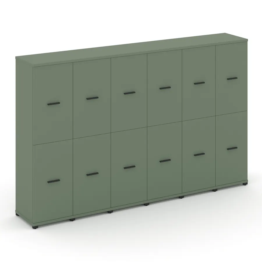 Концепт Шкаф 6 узких секций, 4 ниши CN.STU-462 W 2500*420*